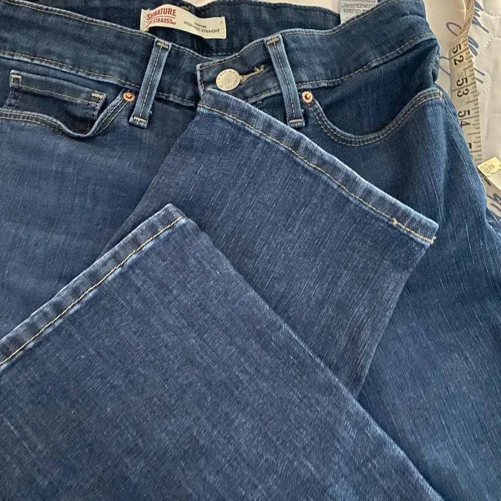 Levi's Blue Straight Jeans Classic Indigo - Picture 10 of 11